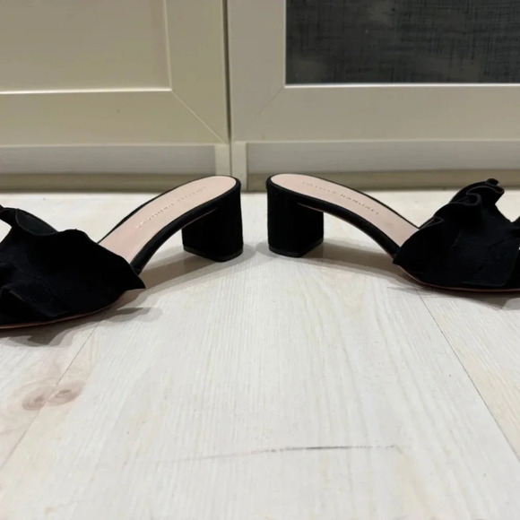 AUTHENTIC Loeffler Randall Black Suede Sandals - Picture 3 of 4